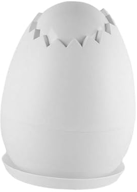 PawwJoy Kit per la coltivazione di vasi per la germinazione dei fagioli, contenitore riutilizzabile per germinazione a forma di uovo, 16 x 20 cm, per fagioli rossi e piselli