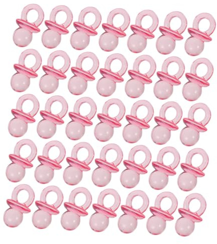 FRCOLOR 150 pcs Mini Clear Acrylic Pacifiers Small Shower Game Favors Lightweight Portable Boy Girl Gift Party Decor
