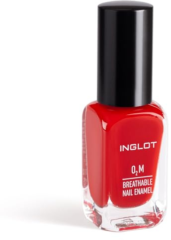 Inglot O2M Atmungsaktiver Nagellack, Luft-und Wasserdurchlässig, Hält den Nagel Langanhaltend in Optimalem Zustand, Perfekte Maniküre für Jeden Anlass, 11 ml : 653