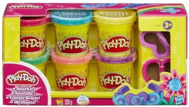 Play-Doh Hasbro A5417EU7 - Glitzerknete, Knete