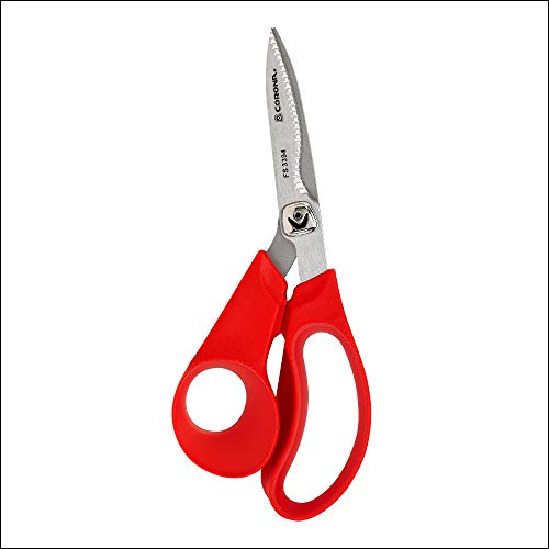 Corona FS 3394 Stainless Steel ComfortGEL Floral Scissors, Red