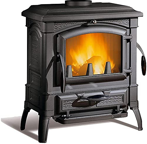 La Nordica Isetta EVO 4.0 Kaminofen/A+ Schwarz Gusseisen Holz 7,3 kW 209 m³