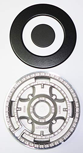 Franza Bruciatore Tripla Corona ultrarapido per Electrolux Rex Aeg Zanussi completo di copertura smaltata opaca per cucina piano cottura a gas - 3577258043 - S4457/1+B - Prodotto originale