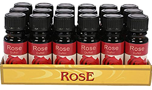 Duftöl Aromaöl Raumduftöl 10ml Lampenöl Duftlampen Weihnachtsdufte Duftöl Aromaöl Raumduftöl ca. 46 verschiedenen Duftnoten (Rose, 3er Pack)