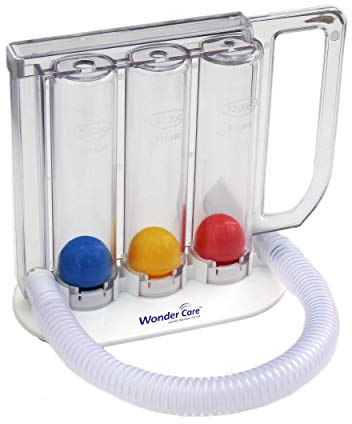Wonder Care Tiefenatmungs-Trainer | waschbar & hygienisch | Atemmesssystem | Lungen-Trainer | mit Griff
