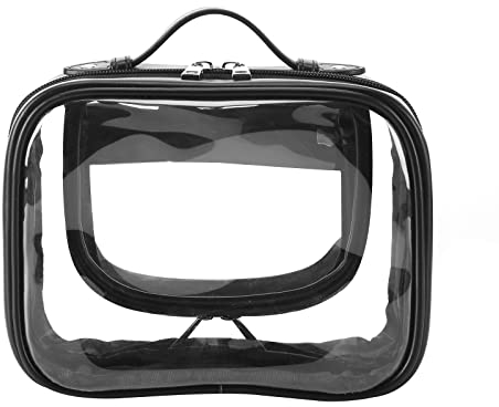 Lychii Transparent Kulturtasche für Männer & Frauen, Reise-Kulturbeutel Organizer Waschtasche für Handgepäck auf Flugreisen