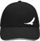 Huuraa Cappy Mütze Eagle Silhouette Adler Geschenk Black/Light Grey Eagle Silhouette Präsent