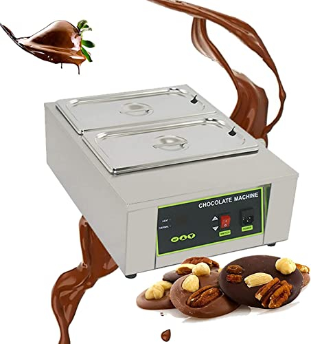 UZOURI Crogiolo di Cioccolato Professionale, Temperatrice Elettrica del Cioccolato 1000W, Crogiolo Commerciale del Cioccolato