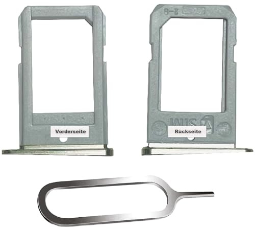 IS-TECK SIM-Kartenhalter Ersatz SIM-Tray Kompatibel mit Samsung Galaxy S6 Edge G925F inklusive SIM-Nadel SIM-Kartensteckplatz (Gold Platinium)