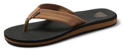 Reef MENS SANDALS, THE GROUNDSWELL, BLACK/TAN, 5 UK