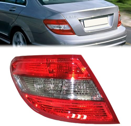 WRUHUA Rücklicht Rückleuchte für Benz W204 C180 C200 C220 C260 C280 C300 2007-2010, Auto Rücklicht Montage Bremslicht Blinker Links Rechts Ersatzteile,Left