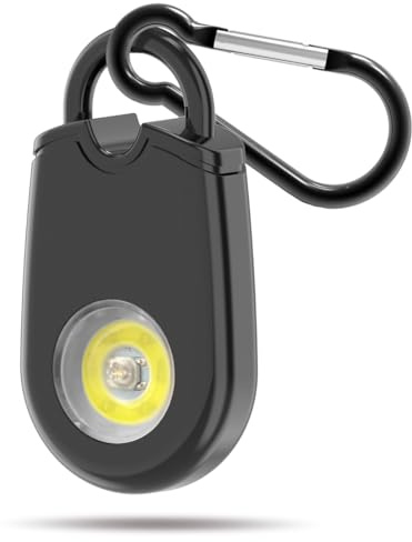 Tomedeks taschenalarm Persönlicher Alarm mit Stroboskoplicht alarm für frauen unterwegs Taschenalarm mit 125 dB Sirene und LED Signalleuchte Mit Karabiner