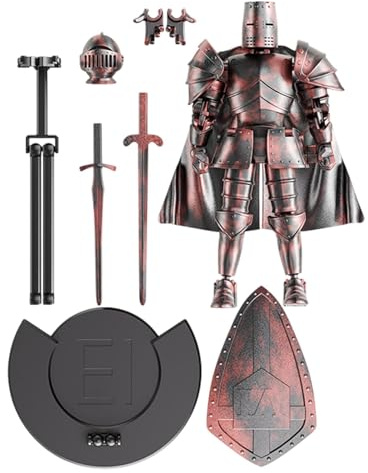 keloppasit Aktionsfigur mehrsprachig, Aktionsfigurmodell,Mittelalterliche Roboter -Robotermodell - Desktop Movable Figurine Decor mit Abnehmbarer Basis für EIN Bücherregal, Bett
