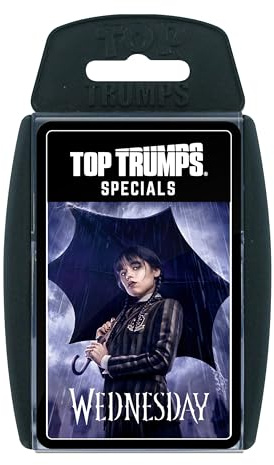 Top Trumps Wednesday Kartenspiel für Kinder - Klassisches Lernkartenspiel für Fans von Wednesday - 2+ Spieler ab 8+ Jahre - Deutsch
