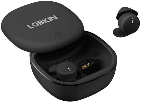 LOBKIN Sleep Headphones,Wireless Bluetooth 5.4 Noise Blocking Sleeping Headphones,Sleep Earbuds for Side Sleepers in-Ear Soft Mini Invisible Buds for Sleeping Working