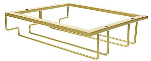 HOMOBABE Estante Para Copas De Vino Invertido Soporte Para Copas De Vino Debajo Del Gabinete Estante Para Tazas De Cocina La Cocina