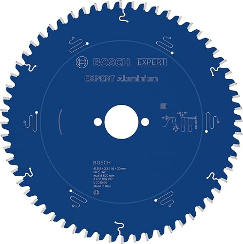 Bosch 1x EXPERT Aluminium Kreissägeblatt für kabelgebundene Kapp‑ und Gehrungssägen (für Aluminium, Ø mm, Professional Zubehör kabelgebundene Kapp- und Gehrungssäge)