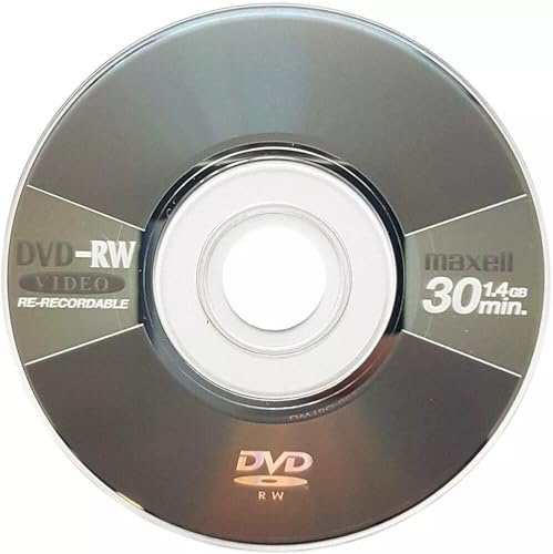 2 x Mini 8CM DVD-RW Re-Writable Camcorder Blank Discs Grey Disc 1.4GB
