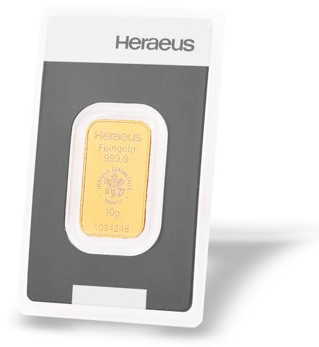 Heraeus Goldbarren Gold, 10g, LBMA