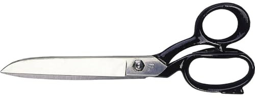 BESSEY D860-225 Arbeitsschere, Robuste Ausführung, Schwarz lackierte Griffe, Gesamtlänge 225 mm Schnittlänge 85 mm, Gewicht 0,20 Kg