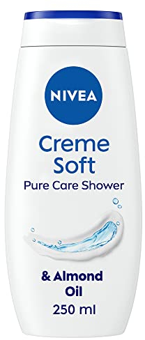 NIVEA Care Shower Creme Soft (250 ml) Enriched with Almond Oil, Moisturising Gel Body Wash, Skin Moisturiser with Mild Scent