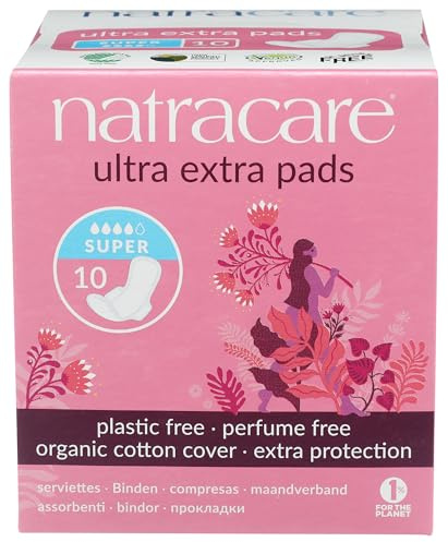 Faith In Nature Natracare Ultra extra Pads Super mit Flügeln - (Pack von 6 x 10) 1er Pack(1 x g)
