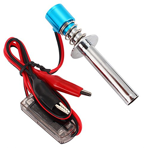 Blue Electronic Glow Plug Starter Igniter 6V-24V for RC Boat Car Nitro 4WD
