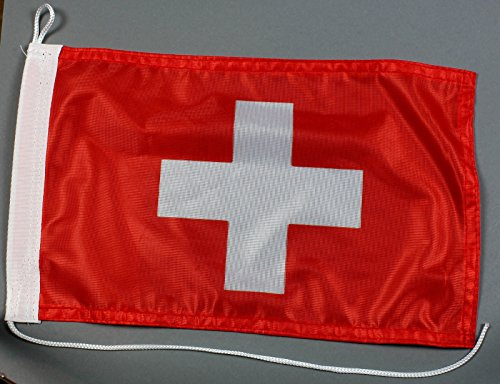 Bootsflagge Schweiz 20 x 30 cm Schweizerfahne in Profiqualität Flagge Motorradflagge