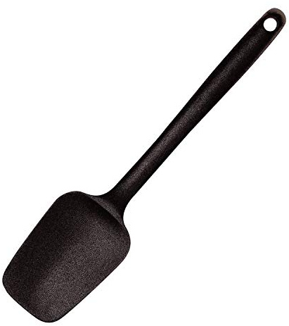 Mastrad premium Silikonlöffel-Spatel - temperaturbeständig bei Hitze und Kälte - hygienisch und einfache Reinigung - mit ergonomischer Griffform für angenehmes Kochen