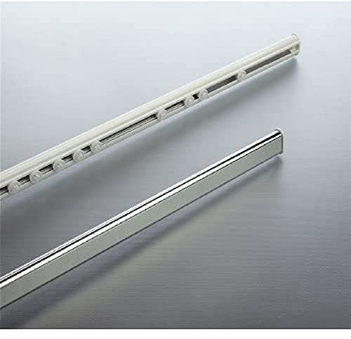 Spirella 125 – 210, verchromt, Kollektion Surprise, für Duschvorhang, Aluminium