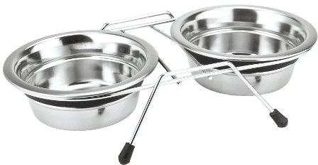 Nobby Support double à gamelles 11 cm 0,25 l