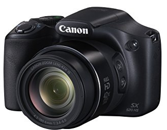 Canon PowerShot SX520 HS Digital Camera - (16MP, 42x Optical Zoom) 3 inch LCD