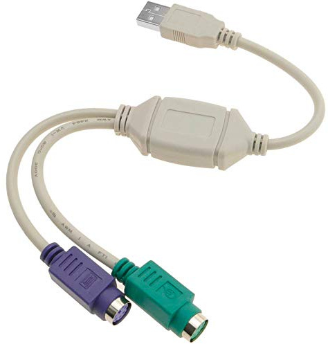 Adaptador USB 2.0 a hacia teclado y ratón PS2