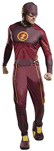 Rubie's Offizielles DC Comics The Flash Classic Kostüm, Superhelden-Kostüm für Erwachsene