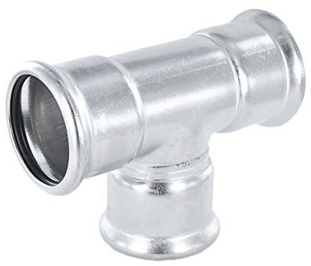 Numepress T-Stück aus Edelstahl - Pressfitting mit M-Kontur - 22 mm