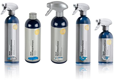 Koch Chemie Juego de 5 piezas para el cuidado del coche, paquete completo, cuidado interior y exterior