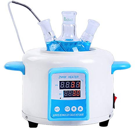 Laboratoire Numérique Manteau chauffant Plaque chauffante Électrique Chauffe-Ballon Température Réglable 380℃ Pour Ballon à Fond Rond (250ml)
