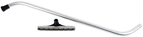 Cen-Tec Systems 94863 Commercial Scalloped Felt Hard Floor Vacuum Attachment with 1-Piece S-Wand, Aluminum