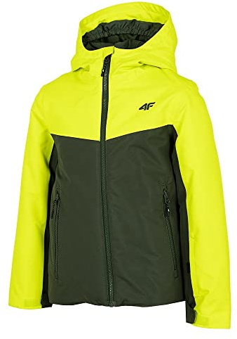 4F JUNIOR Boy's SKI Jacket JKUMN001 Technical, Khaki, 164 für Kinder, Kaki, 164 cm