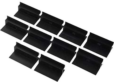 10Pcs staffe di montaggio del pannello solare, morsetti solari per altezza telaio 35mm, fissaggio fotovoltaico modulo solare