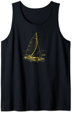 Sea Captain Segelboot Lustiges Schlauchboot Boot Segeln Strand Liebhaber Tank Top