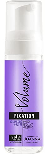 JOANNA Professional Volumen-Haarschaum für mehr Fülle und Pflege 150 ml | Volumisierender und festigender Haarschaum; vergrößert optisch das Haarvolumen, stärkt die Struktur und spendet Feuchtigkeit