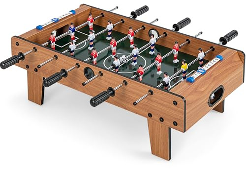 COSTWAY Calcio Balilla da Tavolo Salvaspazio per Bambini e Adulti