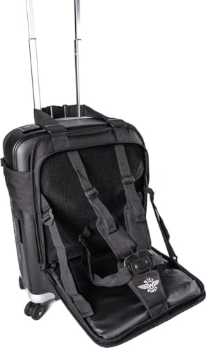 Wick Wings Wick-Sit Siège à roulettes pour enfant Accessoire valise Noir Léger et compact, Noir , Résistant au chariot