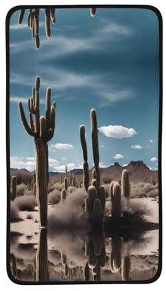 WapNo Bellissimo asciugamano con cactus, in velluto di corallo, altamente assorbente, per hotel, bagno, doccia, spa, 40,6 x 71,1 cm