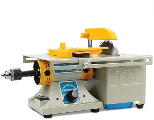 MYVVKIA Mini scie à Table 0-10000r/min pour équipement lapidaire de Bijoux de Bricolage - Machine de Polissage de meuleuse de Roche de Tampon de Table avec Arbre Flexible