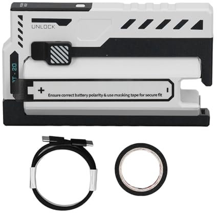 Power Bank Portatile 2 in 1 Sostituibile Universale per Batterie al Litio 20700 - Caricabatterie Mobile ad Alta Efficienza Ricarica Rapida Bianco