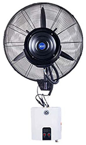Kühlventilator mit Nebel, 60° oszillierender Wand-Nebelventilator, Industrie-Laden-, Garagen-, Scheunen-, Arbeitsbereich-Nebelventilatoren mit 3 Windmodi (81cm/31.9in)