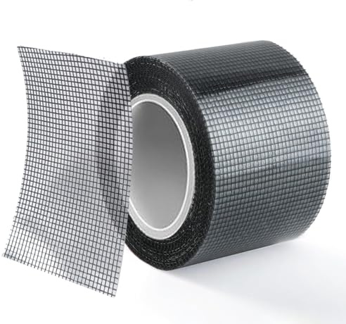 MANICAF 7,6 cm x 6 m, nastro adesivo di riparazione zanzariera, set di riparazione impermeabile, nastro di riparazione per finestre, grigio, 1 rotolo