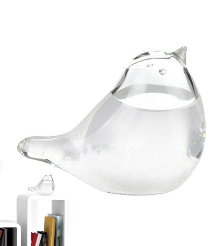 Predictor de clima de vidrio de tormenta - Barómetro meteorológico de de pájaro | Estación de pronóstico decorativo de escritorio, vidrio meteorológico de para el hogar, oficina, regalo